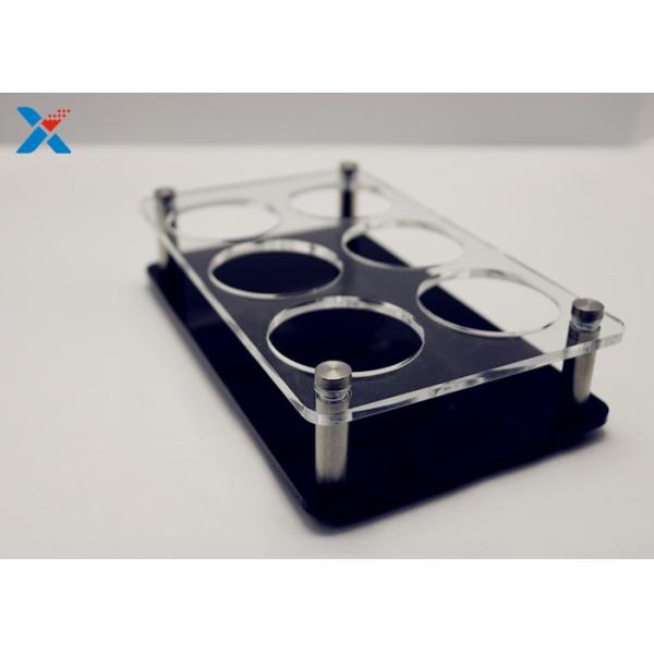 Transparent Acrylic Display Stands Acrylic Cup Holder Silk Screen Printing