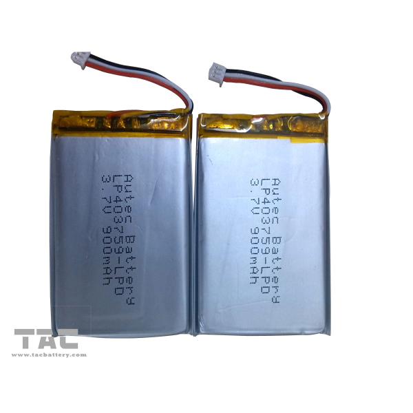 Lithium Polymer Battery Pack LP403759 3.7v 900mah for Table PC