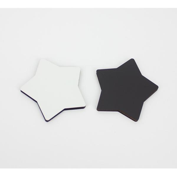 Top Rated Star Shape 60x57mm Sublimation Blank Refrigerator Stickers for Decoration