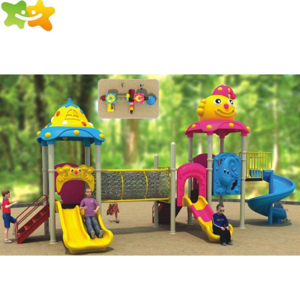 European Standard Plastic Playground Slide For Child 3-14 Years Old