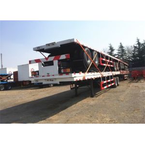 China 20 Foot 40 Feet Flatbed Container Semi Tractor Trailer on sale