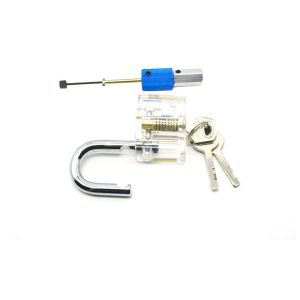 China Transparent Diamond Practice Padlock Pick Lock Kit Combination Of Equipment wholesale