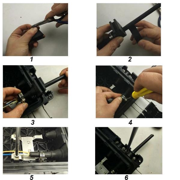 Horizontal PLC Type 96 Core Fiber Optical Splice Closure