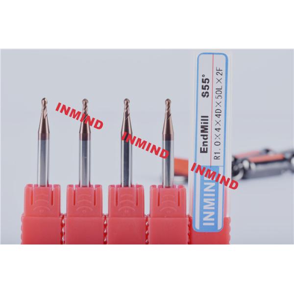 0.6 mm / 0.5 mm / 0.4 mm Micro End Mill For Milling Quenching Tempered Steel