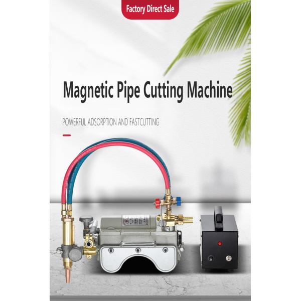 Magnetic Pipe Semi-Automatic Flame Gas Cutting Machine with 350*310*180mm Groove Size