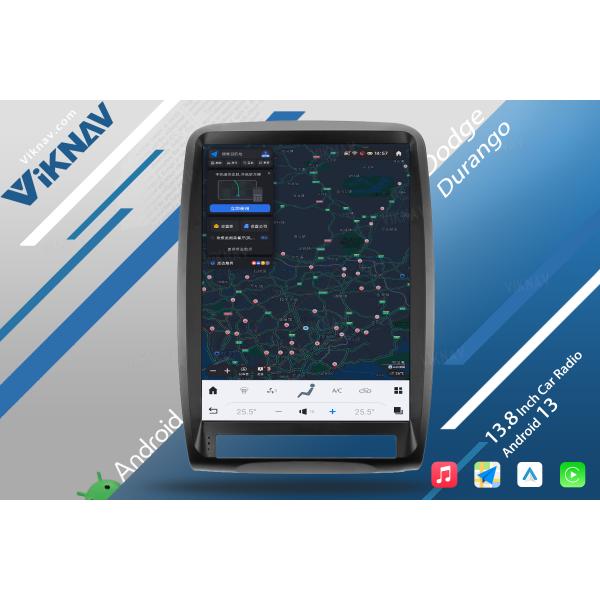 VIKNAV 13.8 inch Car Radio For Dodge Durango 2011-2013 Tape Recorder Android 13 ODM