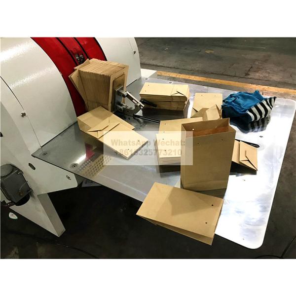 Flat And Satchel Bag Making Machine , Paper Bag Machine Long Working Life Time
