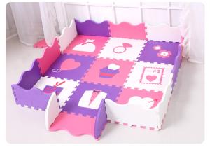 China Portable Rails Design Childrens Puzzle Foam Mat OEM Accepted wholesale