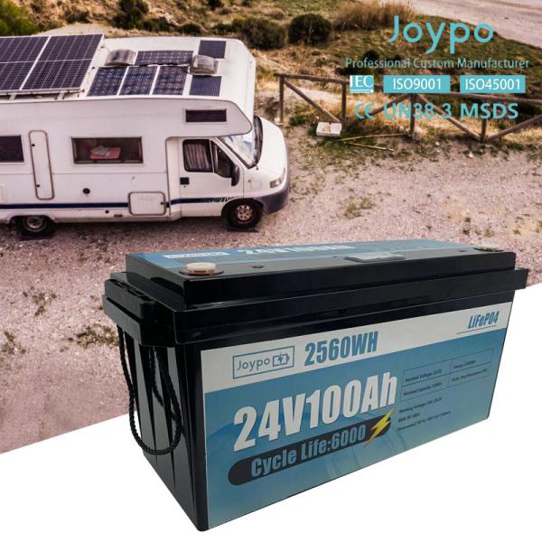 China 6000 Cycles Rechargeable RV Lithium Battery Pack 24V 100Ah 200Ah wholesale
