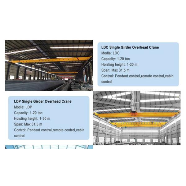 Single Girder 7.5m Electric Overhead Crane Lifting Equipment