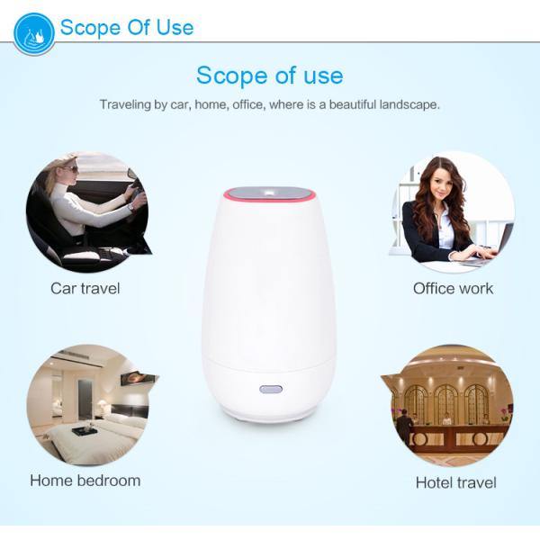 60ML Portable USB Plastic Aroma Diffuser With 7 Colors Night Light And Auto Shut-Off