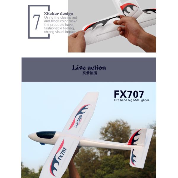 Drone Type yes 2024 2.4 GHz Fx707 Airplane Rc Plane 2ch Epp Craft Remote Control Aircraft Electric Funny Rc Glider Airplane
