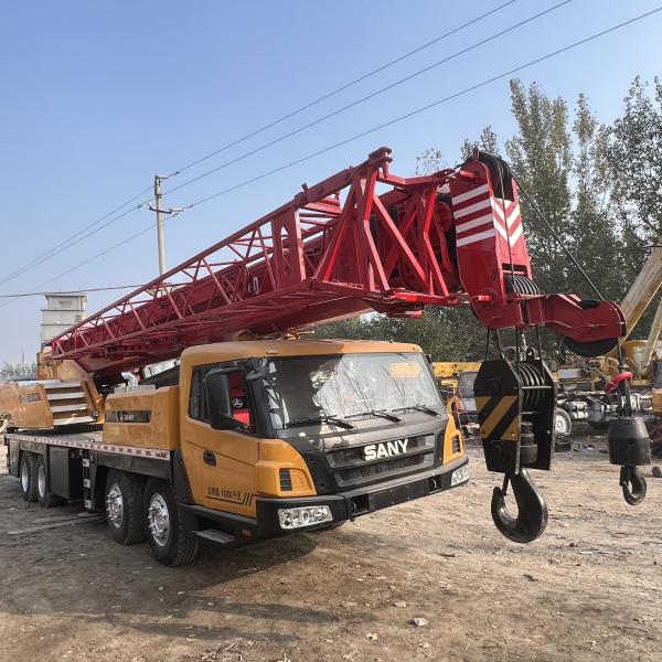 50T Used Telescopic Straight Boom Crane SANY STC500 58 Meters Lifting Height Autocrane