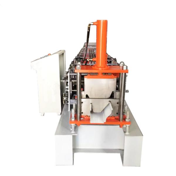 Hydraulic Cutting Rain Collect Gutter Downspout Roll Forming Machine PCL Control