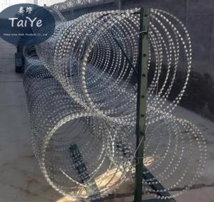 China High Spines Mobile Security Barrier Police Use Anti Rust Security Razor Wire wholesale