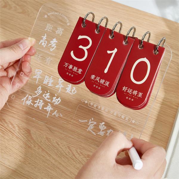 Customize Wooden Table Lamp Base Acrylic Reminder card decoration memo Luminescent note board