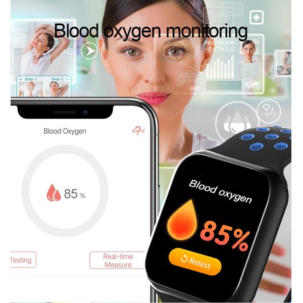 Touch Screen F8 For Android IOS And Xiaomi Detect ECG Heart Rate Smart Watch