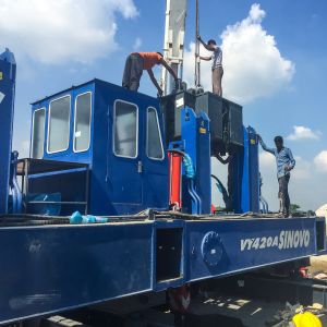 600mm Round Pile 422t Hydraulic Static Pile Driver