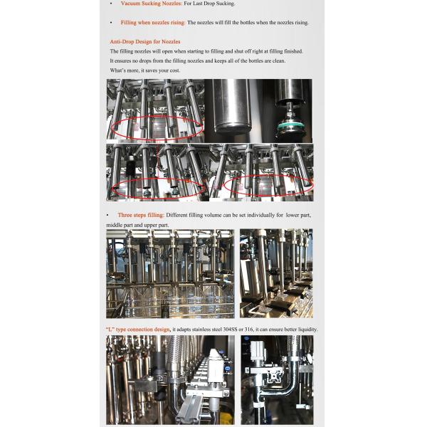 Pneumatic Automated Bottle Filling Machine 2300*1200*1760mm Small Scale