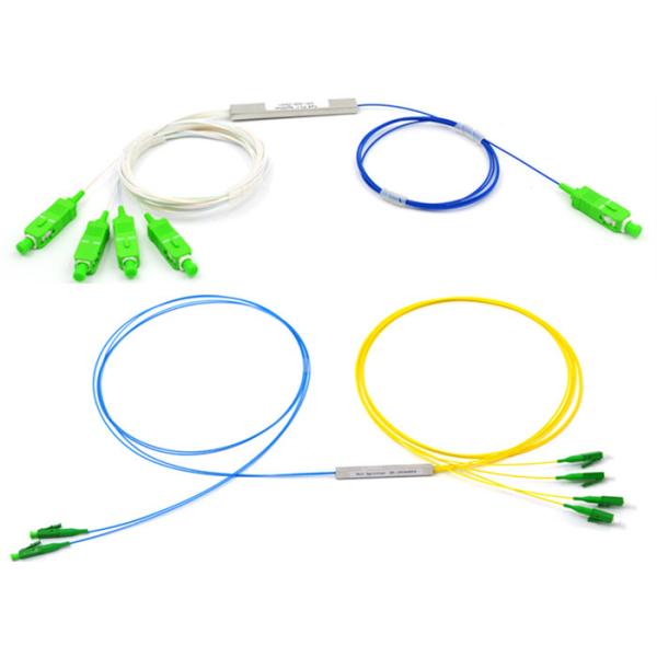 Planar Waveguide 1x2 PON GPON Splitter Optical Fiber 0.9mm 1.5m LSZH