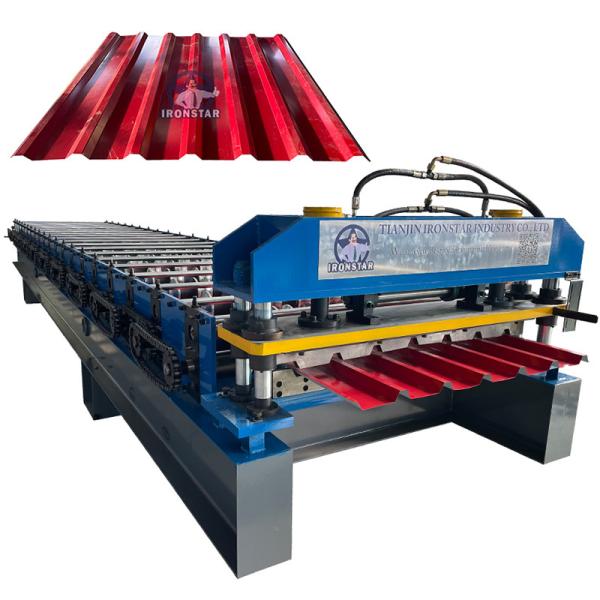 Buy cheap 7 rib trapezoidal roofing sheet roll forming machine from wholesalers