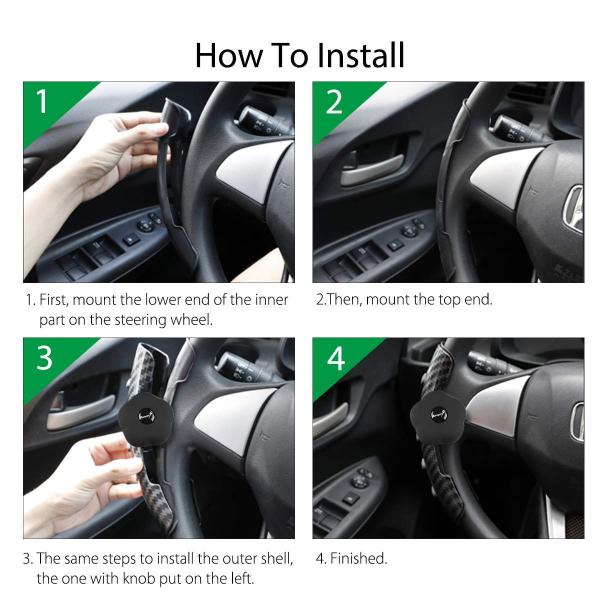 Lady Cool Steering Wheel Covers , Rhinestone Gem Stone Car Driving Wheel Covers