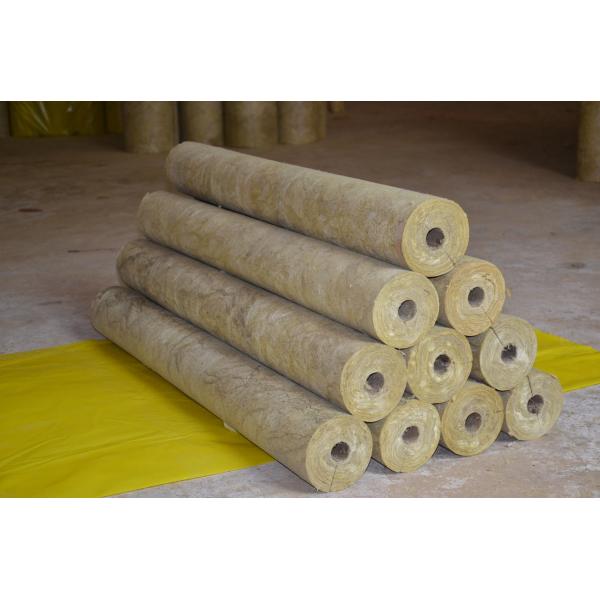 China High Density stonewool Pipe Insulation Material Heat Resistant ISO CE wholesale