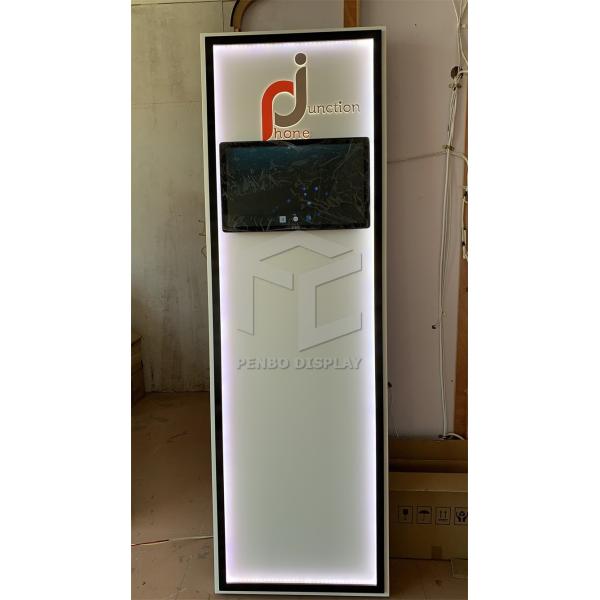6pcs Wall Mobile Phone Display Showcase Counter With T4 LED Lighting
