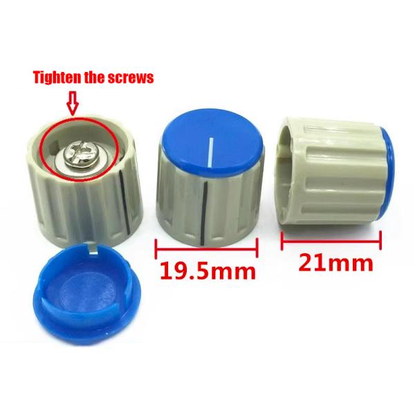 4mm Shaft Plastic Knob For Orange Potentiometer Application