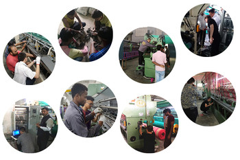 PLC Control Net Making Machine 500-550 Speed E3-E18 Knitting Gauge