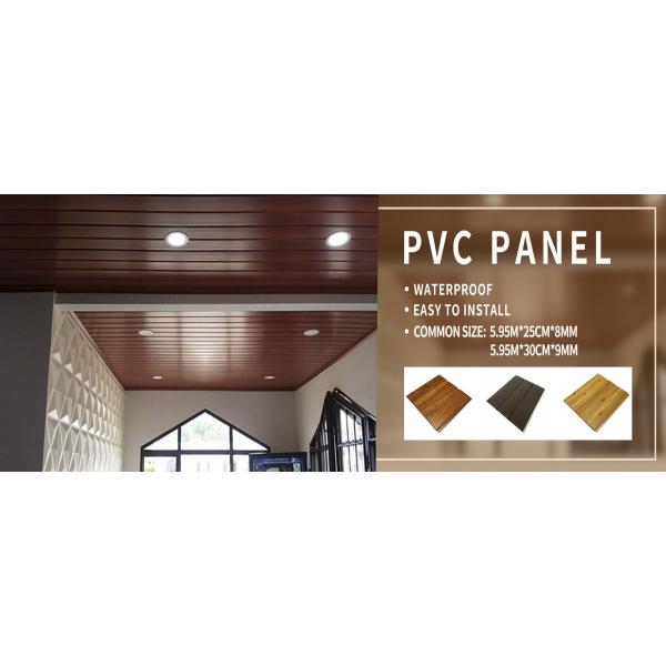 Fireproof PVC Wall Ceiling Panel Plastic Pop Down Panels For Bedroom