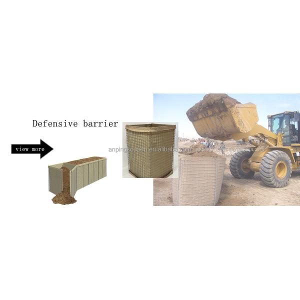 Defence and Protection Easily Assembled Welded Mesh Flood Barrier for Flood Defence