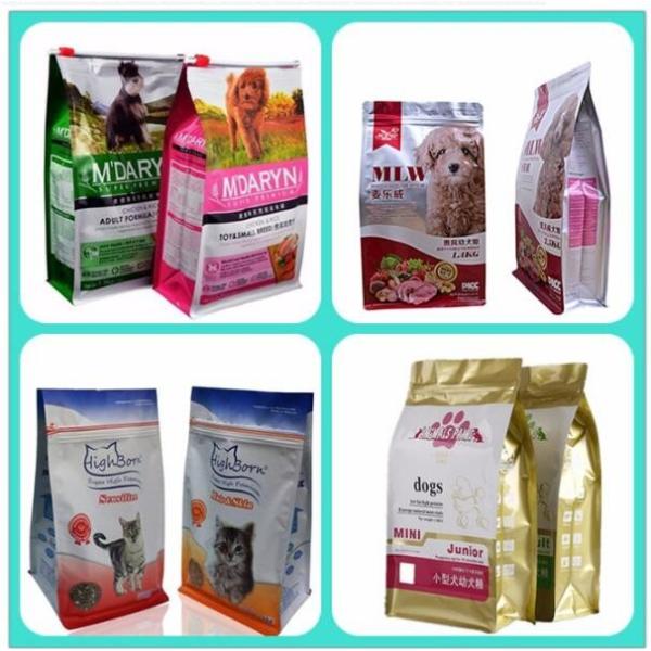 Eco friendly stand up food plastic paper bag pouch custom bag made of kraft paper with window