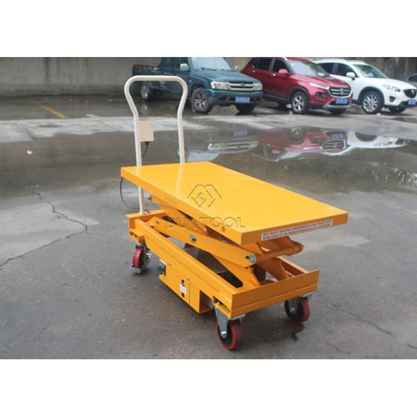 800w Mobile Lift Tables Portable Material Handling Lift Table Electric DC 1010x520mm