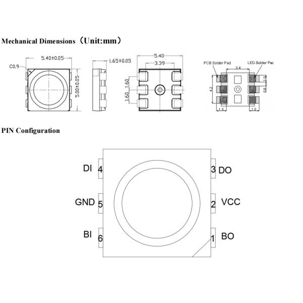 Ws2813 RGB 5050 SMD 5V LED CHip 5V Working Voltage Signal Break-Point Continuous Transmission LED