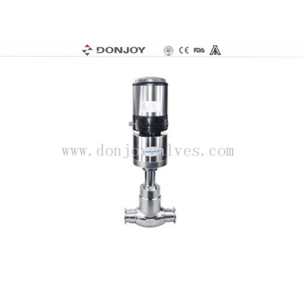 China Donjoy Stainless Steel  pneuamtic globe valve with tri clamp end on sale