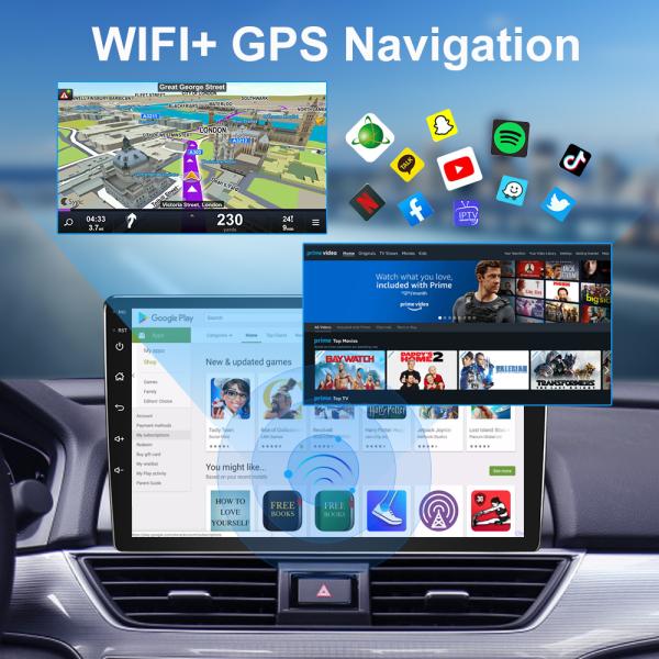 High Resolution 1024*600 2 Din Navigation GPS FM Mirror Link for Nissan Kia Honda VW