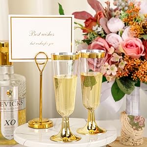 plastic champagne flutes
