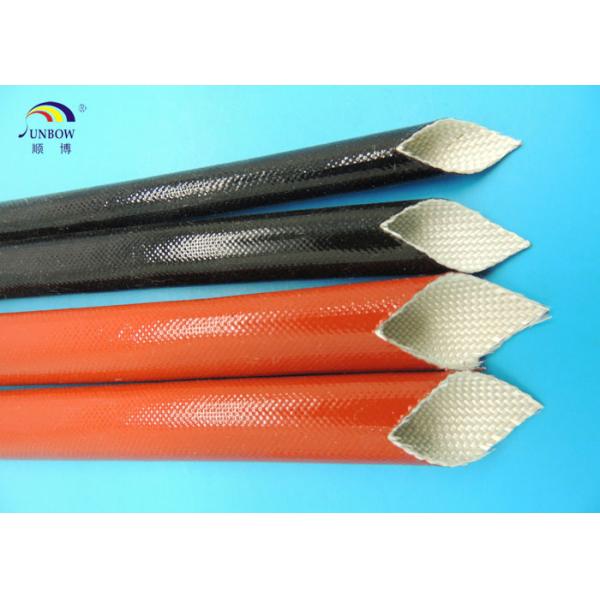 4KV Yellow Expandable Braided Fiberglass Sleeve With PU and Acrylic Resin