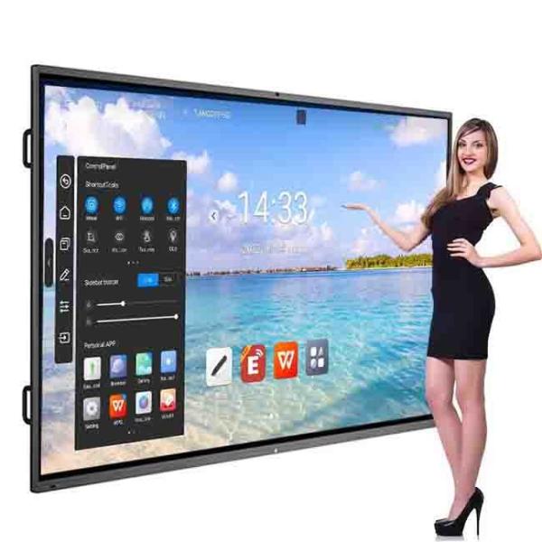 OEM Interactive Writing Board 4K LCD 85 Smart Board Finger Touch