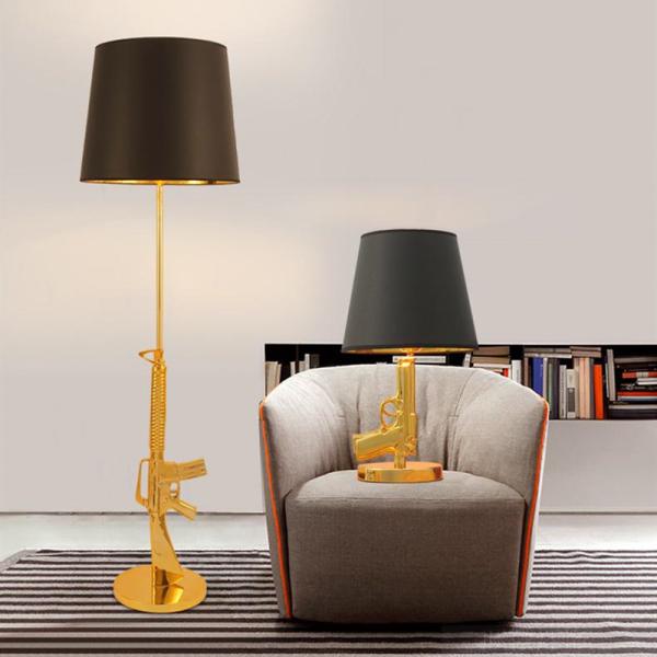 Nordic Classical ak47 lamp Rifle Lounge Floor Lamp Personality Design Corner Decor gun lamp(WH-MFL-14)