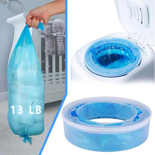28FT Cat Litter Refill Bags Cartridge Compatible with Genie Cat Litter Standard and Plus Pails