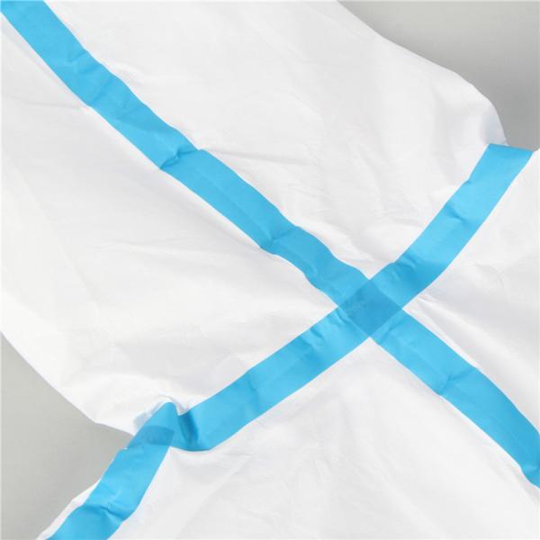 63g-65g Disposable Coverall Suit XXL Tyvek Coveralls With Hood