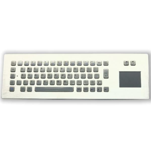 IP65 / IK07 Panel Mount Keyboard Stainless Steel Industrial Keyboard 2 Keys Touch Pad