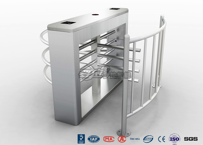 DC 24V Brush Motor Waist High Turnstile , Automatic Systems Turnstiles CE Approved