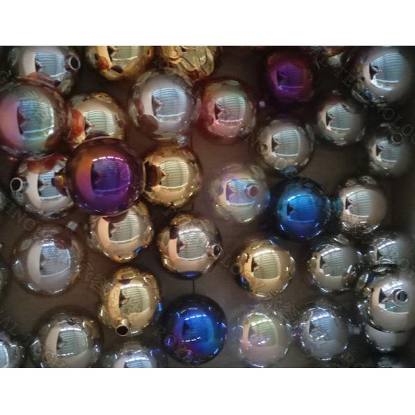Glass Balls Decoration PVD Coating Service , 0.5 - 3 Microns Film, Cathodic Arc Plating