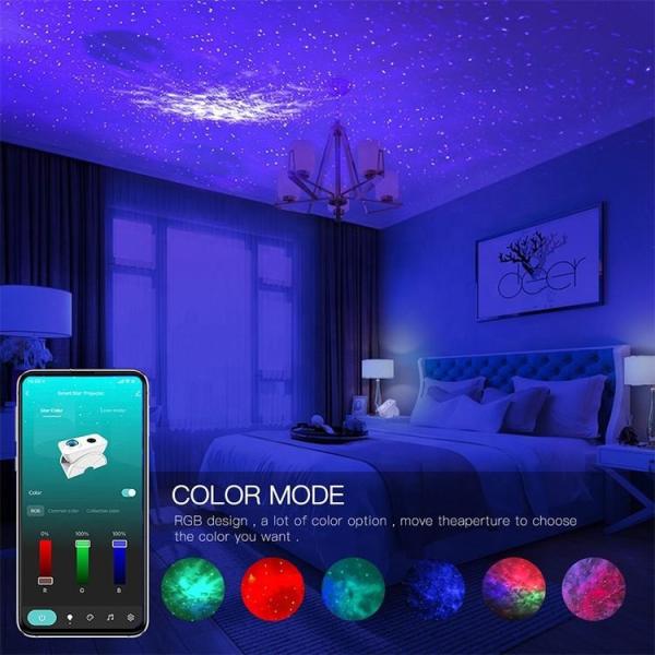 WIFI Starry Sky Laser Light , LED Laser Nebula Starry Night Projector APP Control
