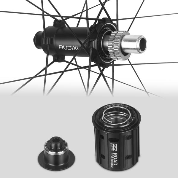 Customizable V Brake Wheelset 700C UD Matte Finishing Pillar Spoke Tubeless Rim Brake Wheelset