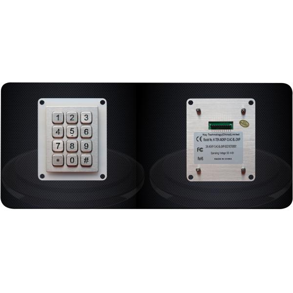 12 Key Vandal Proof Backlit Metal Numeric Keypad For Cash Machine