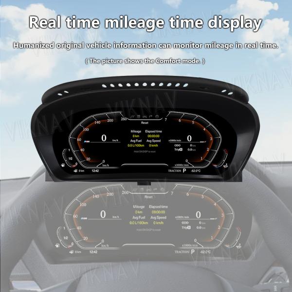 Viknav For BMW X5 E70 (2007-2013) 12.3 inch Digital Dashboard Car Panel Vehicle Accessories Smart Display Cluster HD LCD